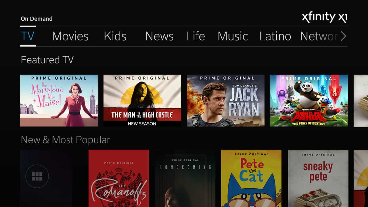 COMCAST TO LAUNCH AMAZON PRIME VIDEO ON XFINITY X1 NATIONWIDE
